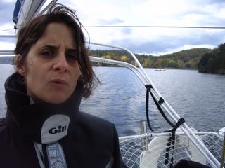 *** 9 octobre / Lac Champlain ***
Karine n'est pas trop rassurée! 